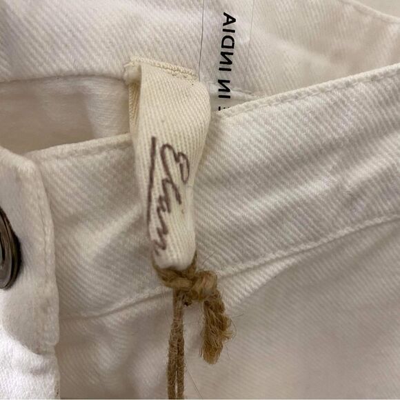 Élan Denim Ruffle Button Front Jumper Dress Sz M - Picture 8 of 10